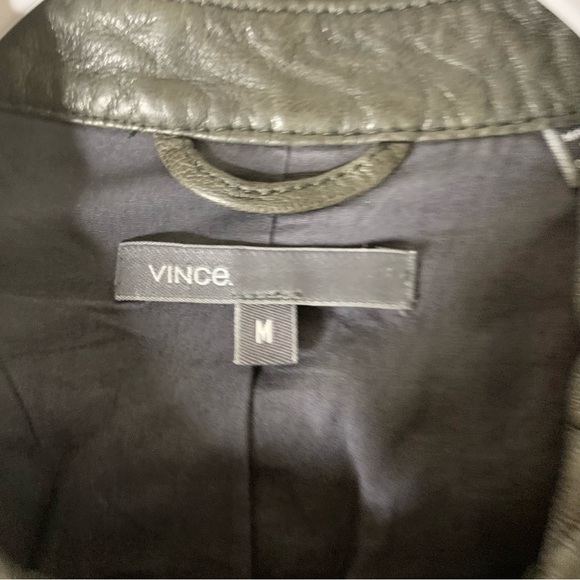 Vince womens brown 100% leather full zip Jacket M - Picture 7 of 10